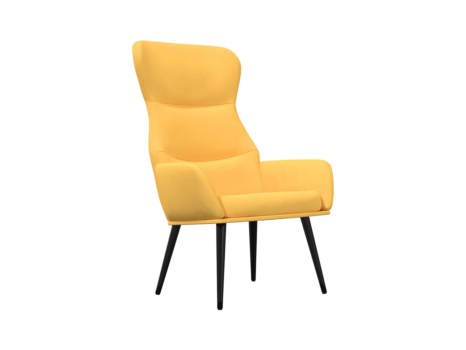 Sillón de relax | Silla de relax de tela amarillo mostaza SHL8853