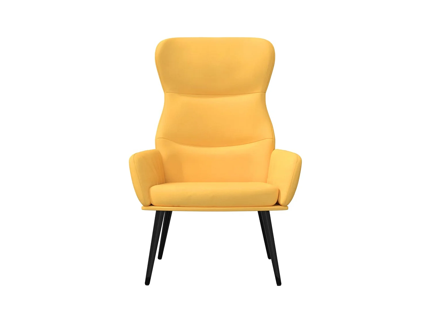 Sillón de relax | Silla de relax de tela amarillo mostaza SHL8853
