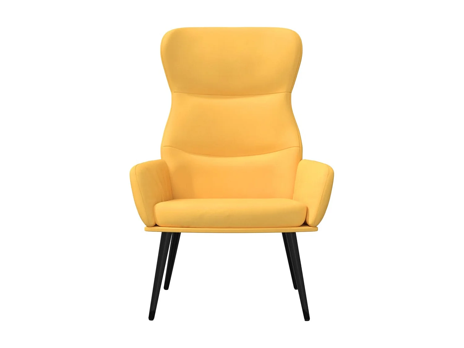Sillón de relax | Silla de relax de tela amarillo mostaza SHL8853