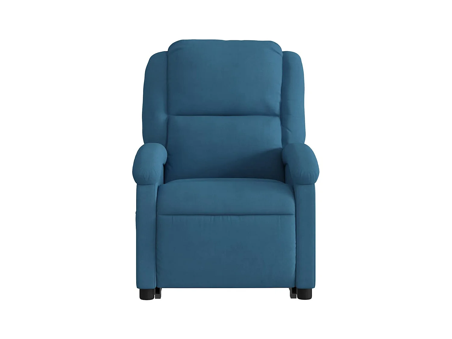 Silla de relax | Sillón eléctrico reclinable elevable de terciopelo azul SHL6490