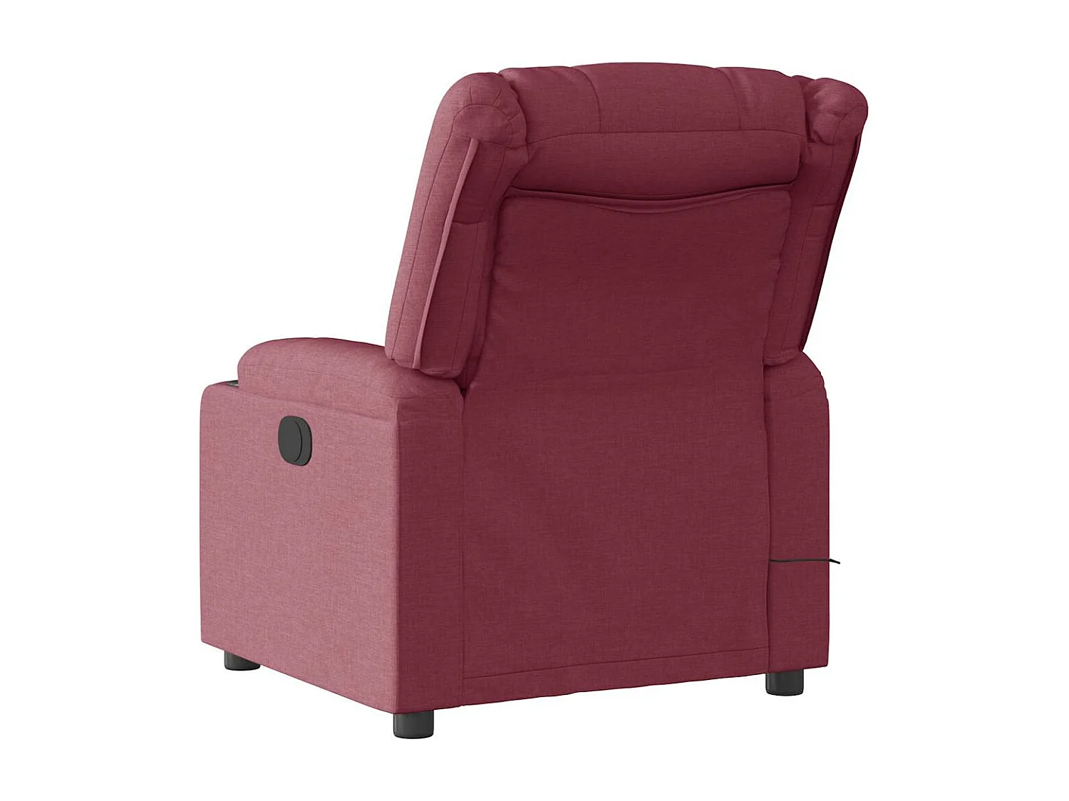 Fauteuil inclinable électrique-Fauteuil de massage de Salon Rouge bordeaux Tissu SHL5423