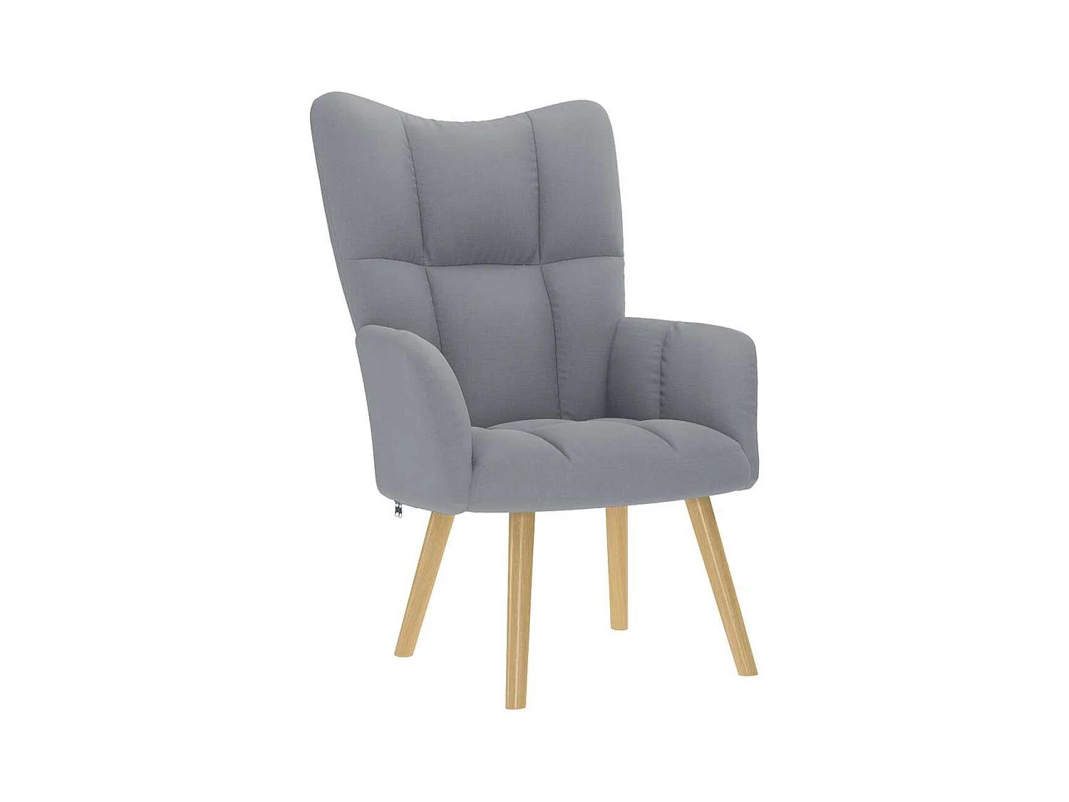 Sillón de relax | Silla de relax con taburete tela gris claro SHL4219