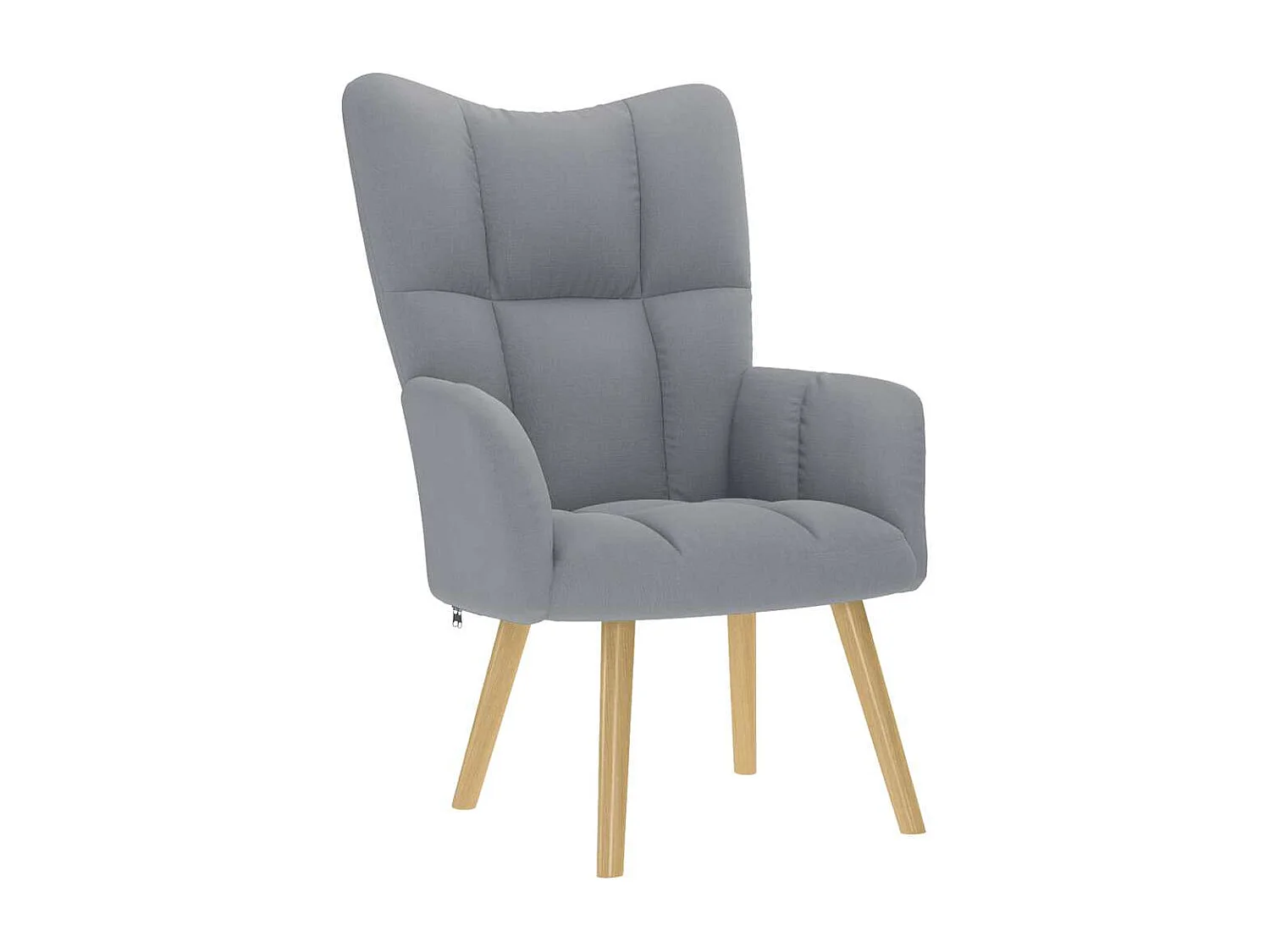 Fauteuil de relaxation-Fauteuil de Lecture avec repose-pied Gris clair Tissu SHL3448