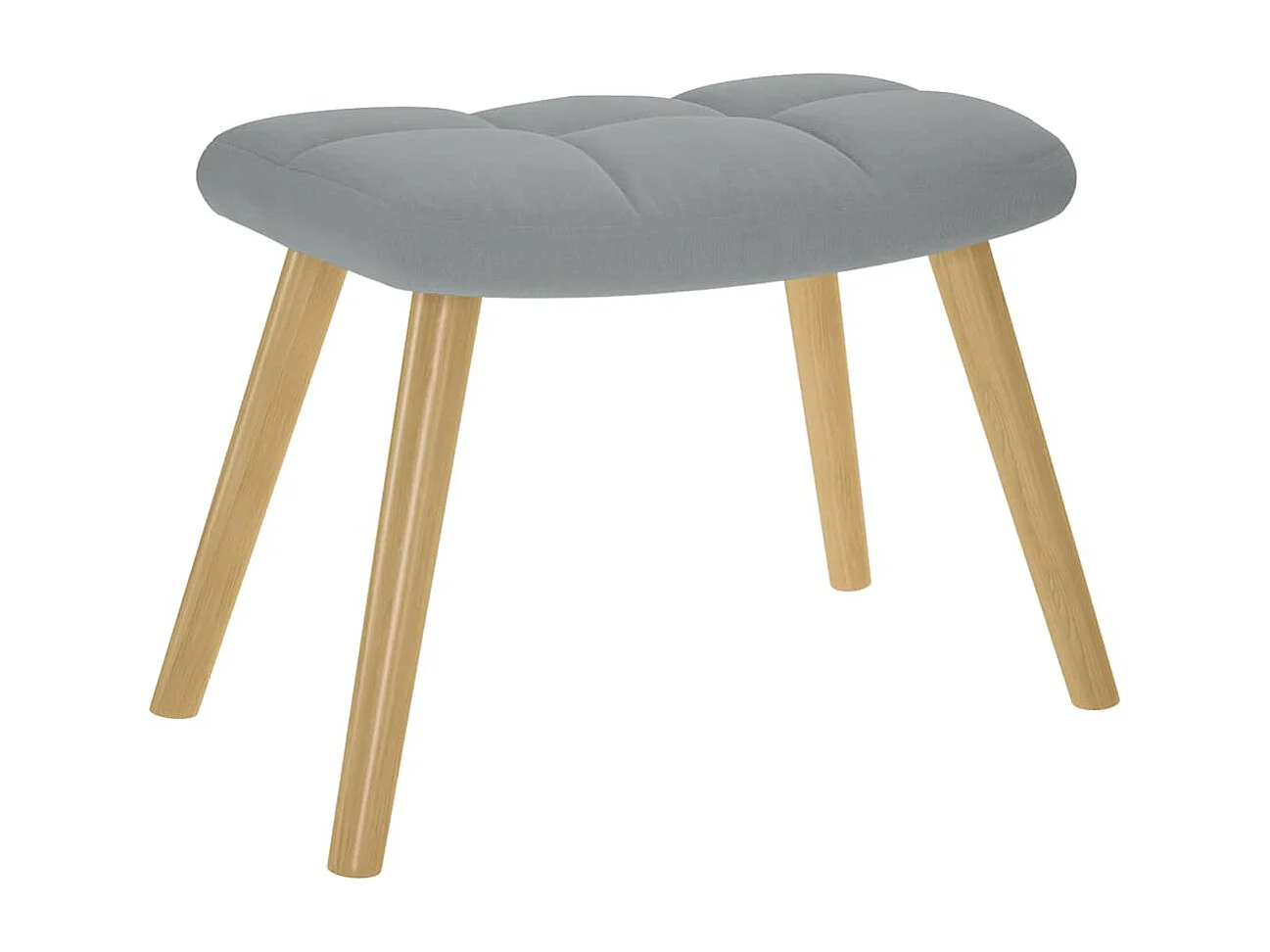 Fauteuil de relaxation-Fauteuil de Lecture avec repose-pied Gris clair Tissu SHL3448