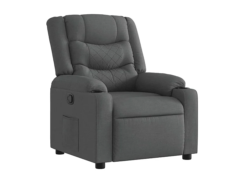 Sillón de relax | Silla | Sillón reclinable de tela gris oscuro SHL8924