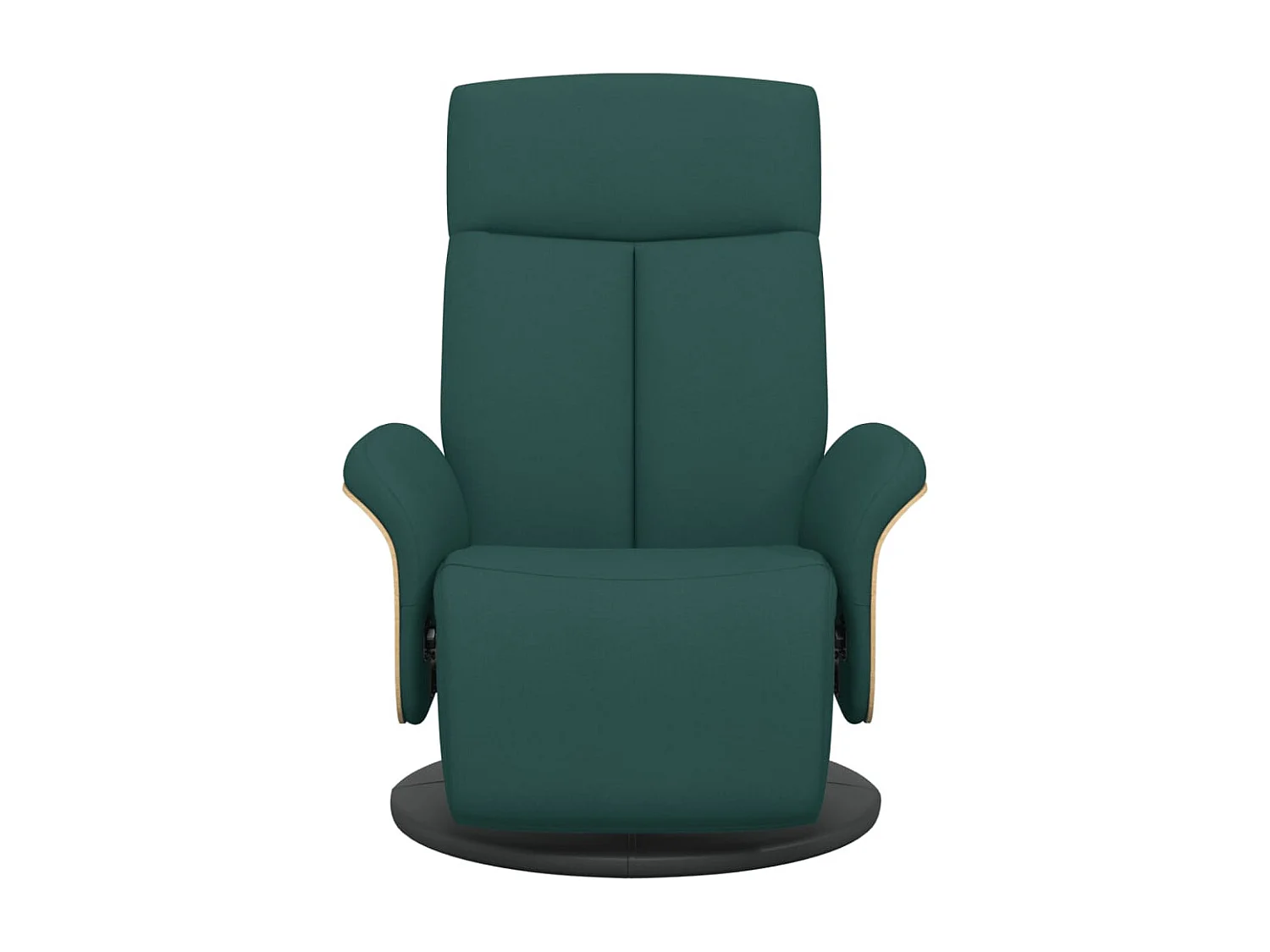 Relaxsessel | Lounge Sessel für Wohnzimmer mit Fußteil Dunkelgrün Stoff SHL53548