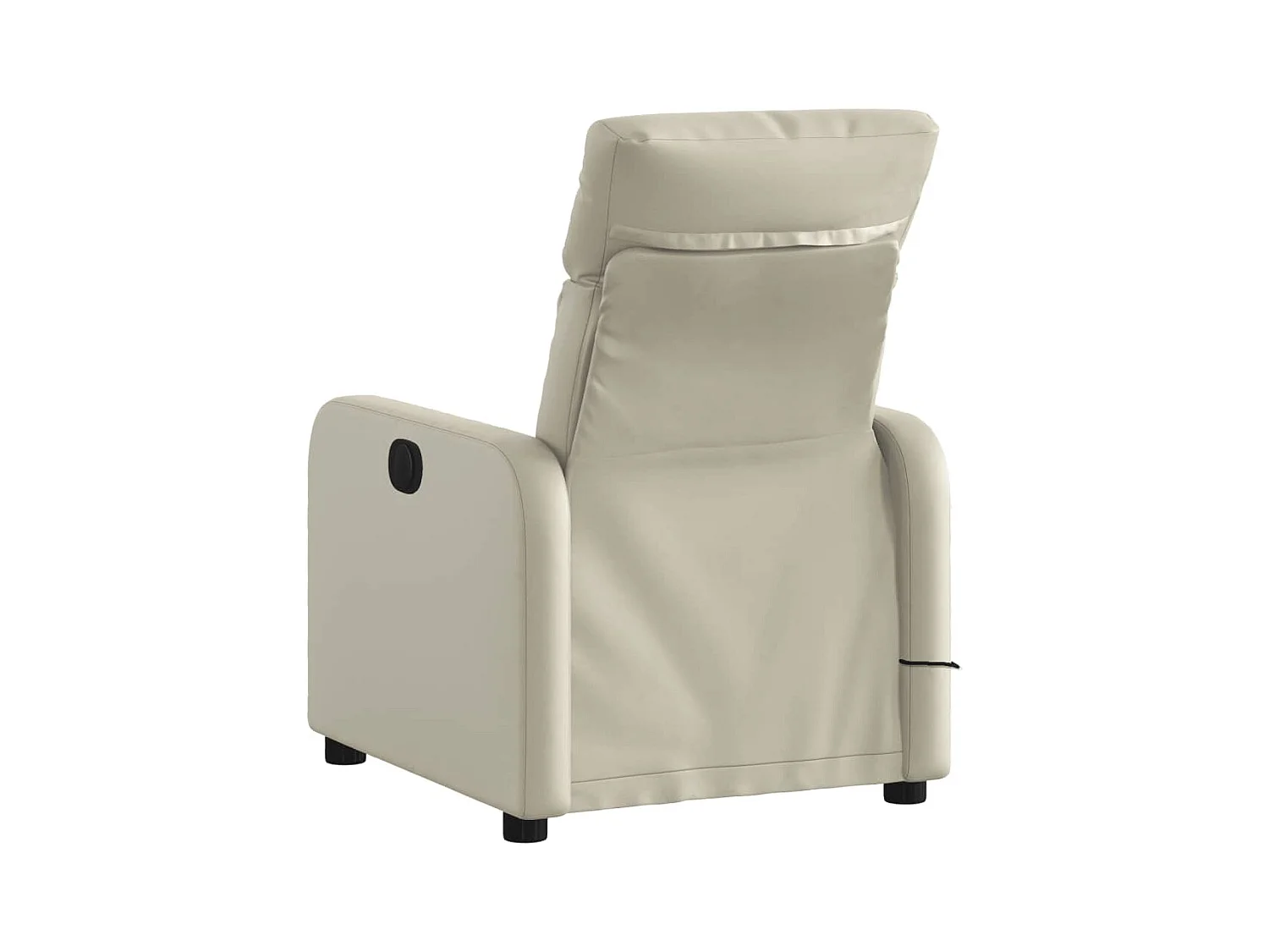 Sillón de relax | Sillón reclinable de masaje cuero sintético crema SHL7877