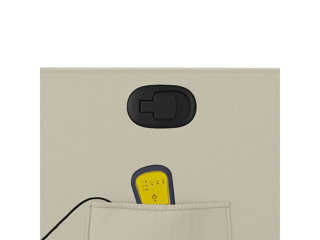 Massagesessel Creme Kunstleder SHL53307