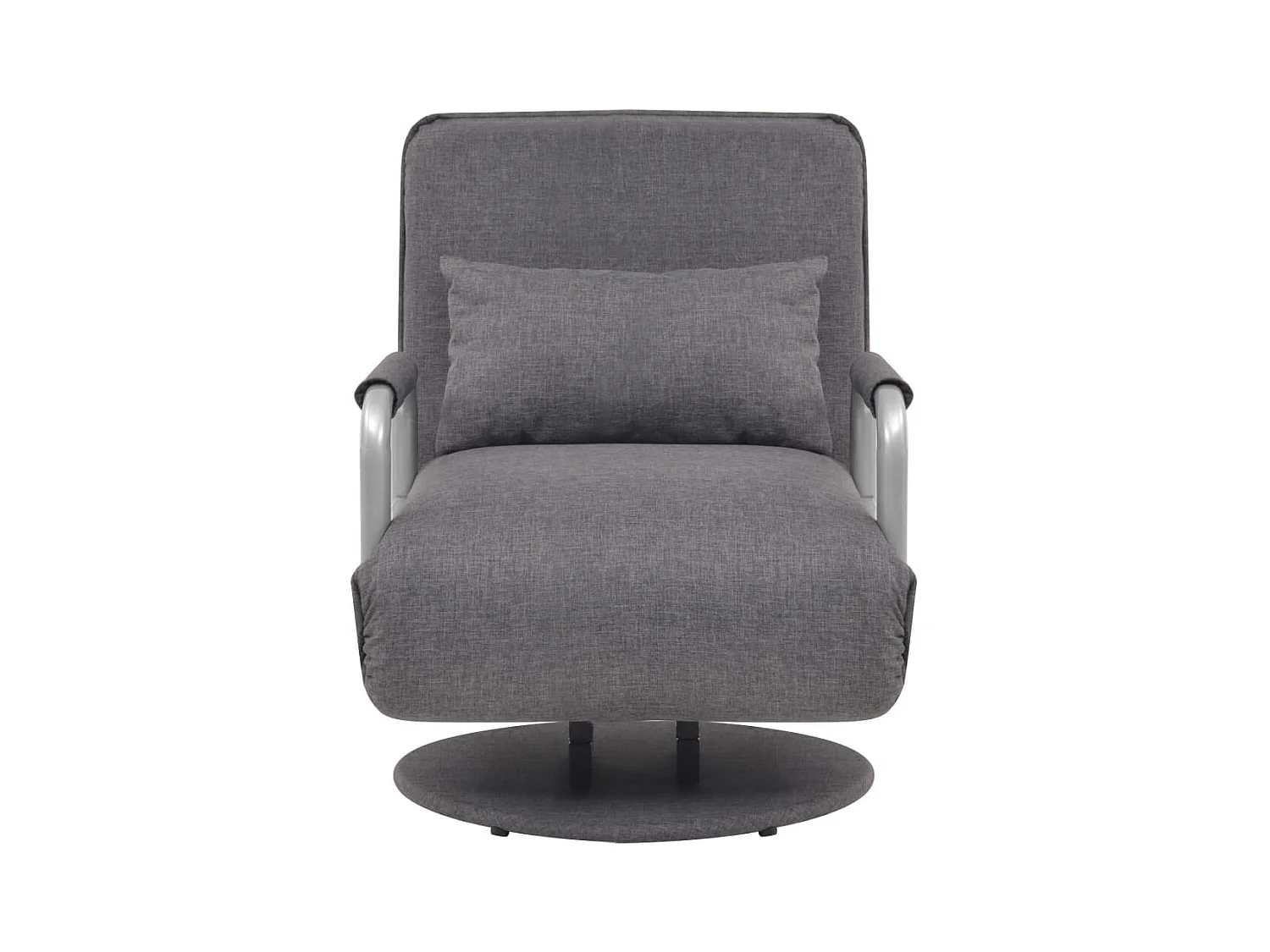 Silla giratoria y sofá cama tela gris oscuro SHL9568