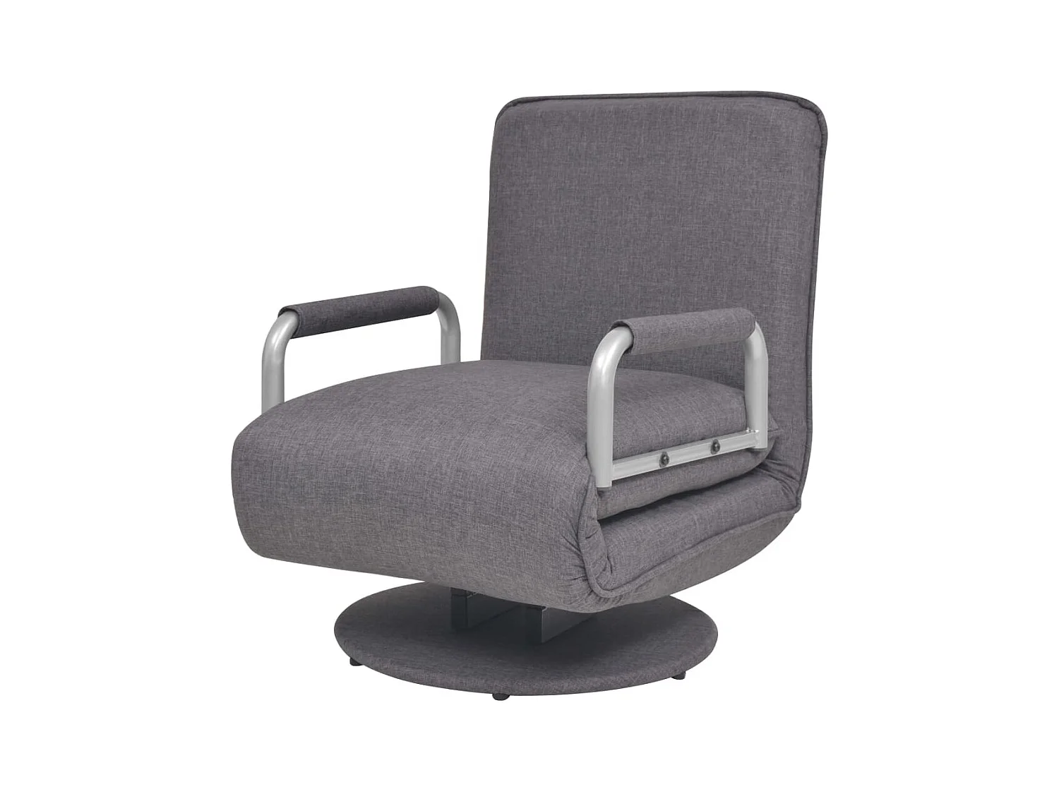 Silla giratoria y sofá cama tela gris oscuro SHL9568