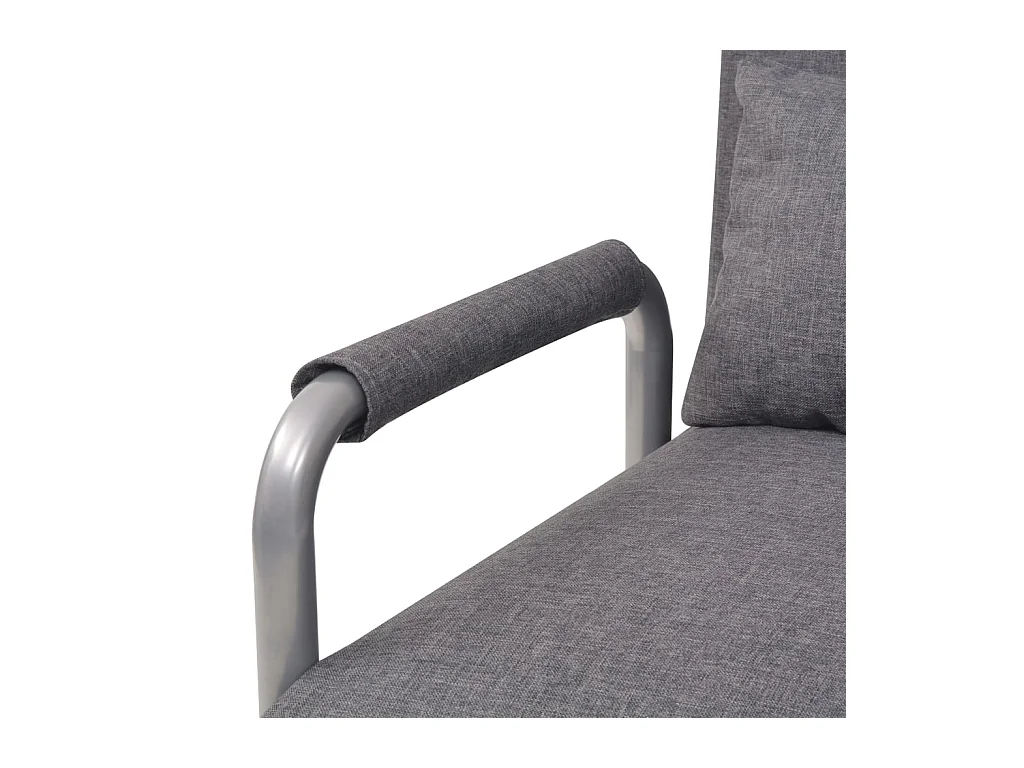Silla giratoria y sofá cama tela gris oscuro SHL9568