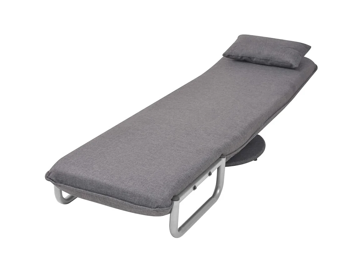Silla giratoria y sofá cama tela gris oscuro SHL9568