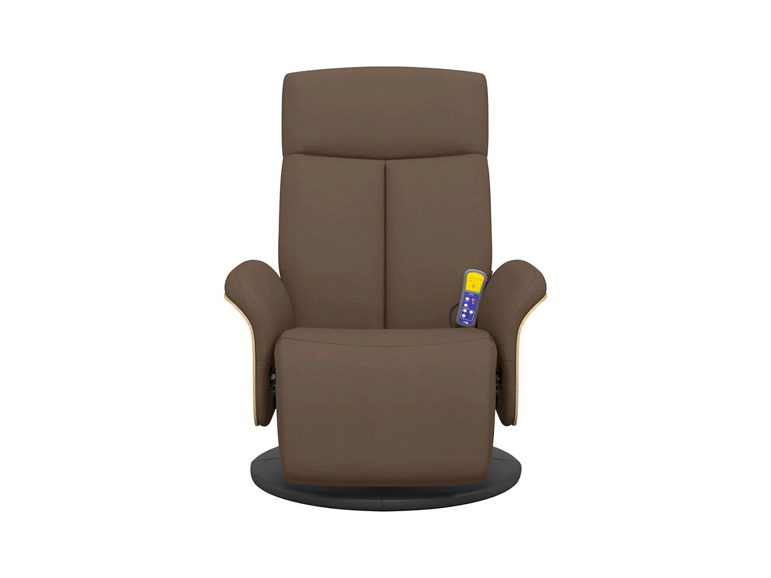 Sillón de relax | Sillón reclinable de masaje con reposapiés tela marrón SHL8700