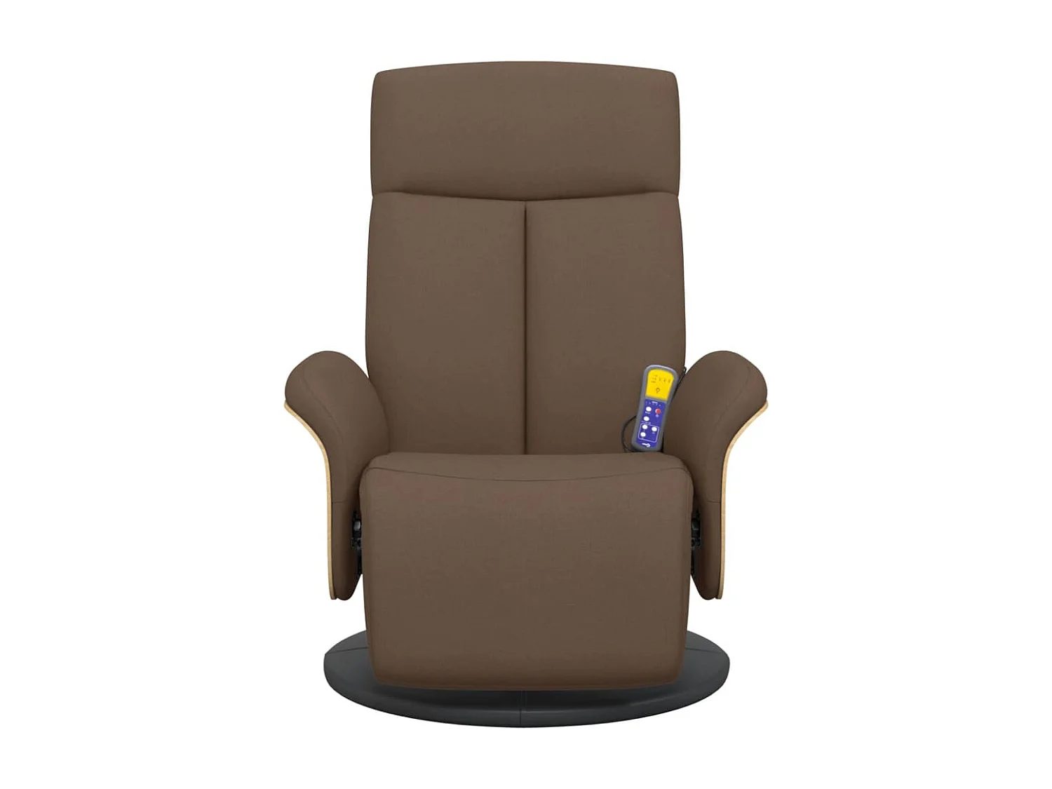 Fauteuil inclinable-Chaise-Fauteuil salon de massage avec repose-pieds marron tissu SHL4617