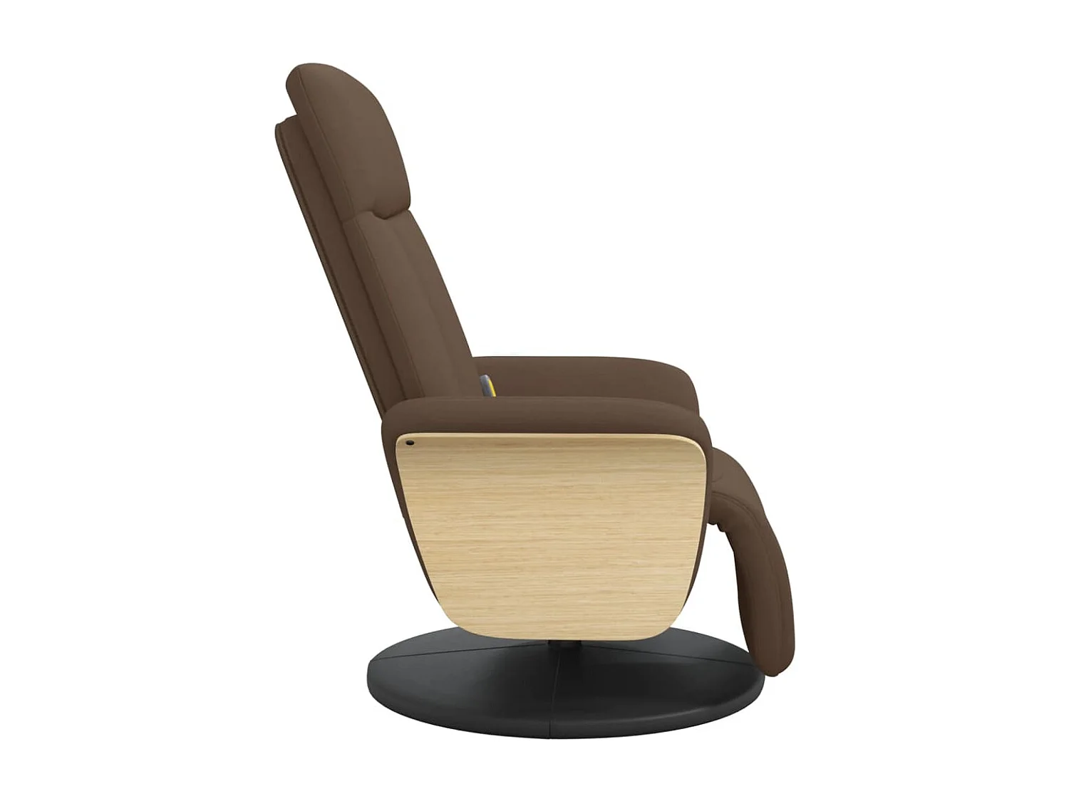 Fauteuil inclinable-Chaise-Fauteuil salon de massage avec repose-pieds marron tissu SHL4617