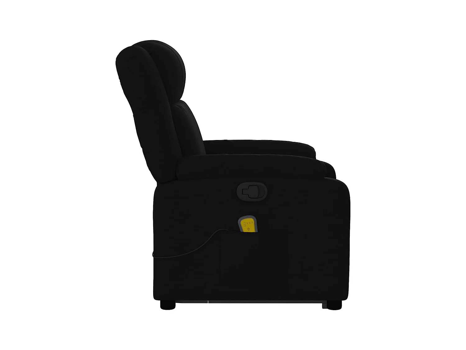 Sillón de relax | Sillón reclinable de masaje elevable tela negro SHL3276