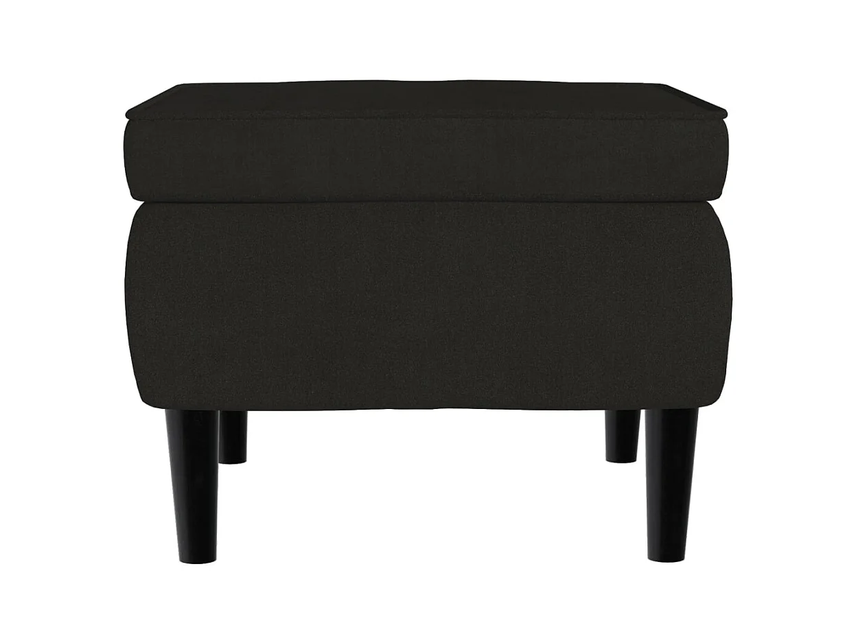 Sillón de salón | Silla | Sillón orejero y taburete de terciopelo azul SHL2872