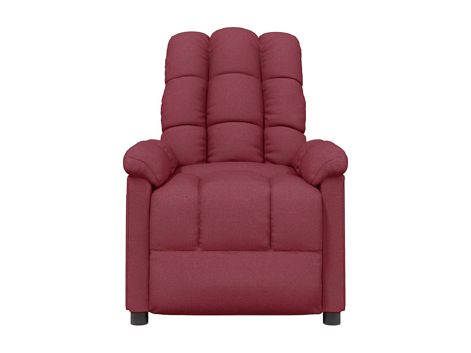 Relaxstoel | Fauteuil verstelbaar stof wijnrood