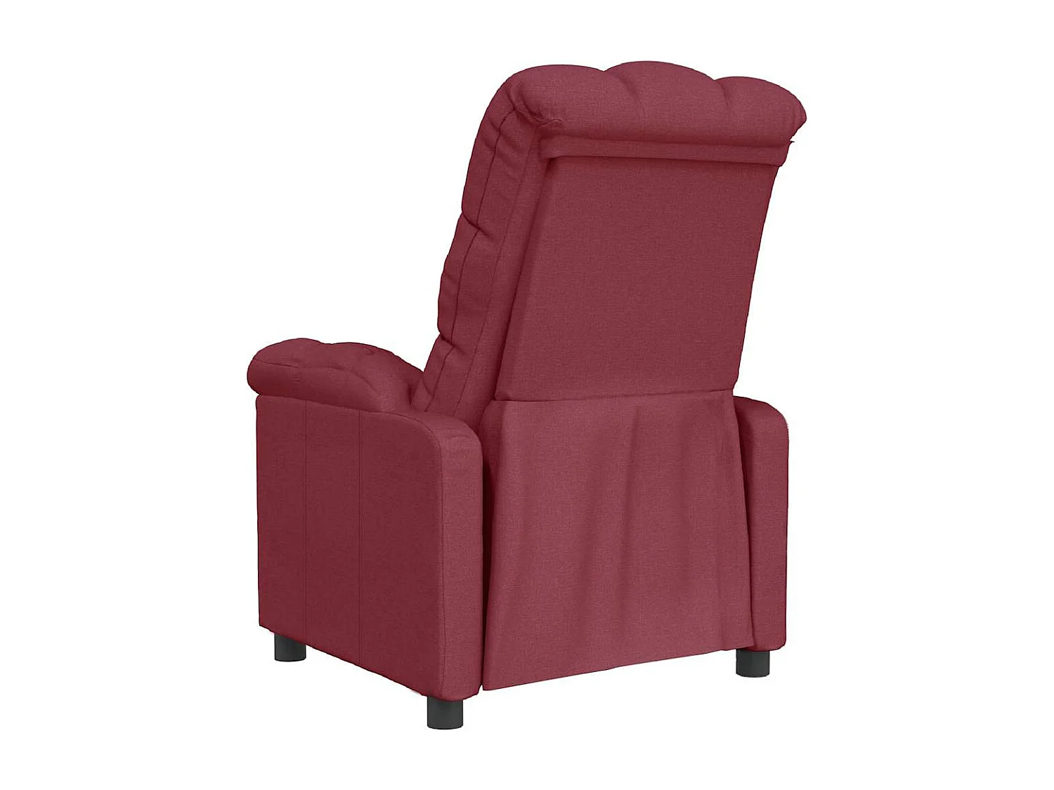 Relaxstoel | Fauteuil verstelbaar stof wijnrood