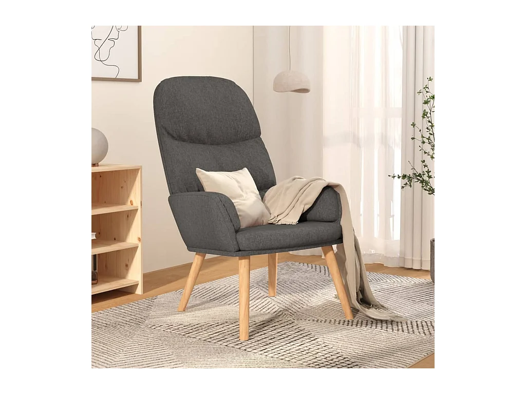 Sillón de relax | Silla de relax de tela gris oscuro SHL8519