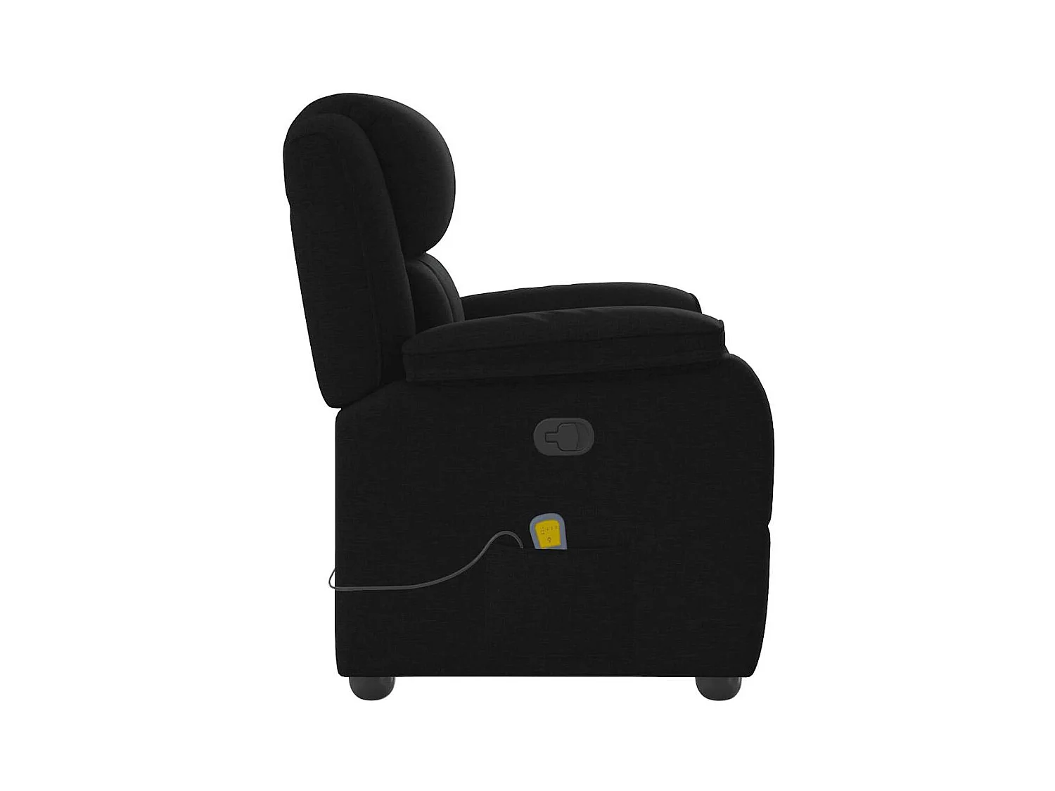 Sillón de relax | Sillón reclinable de masaje de tela negro SHL5519