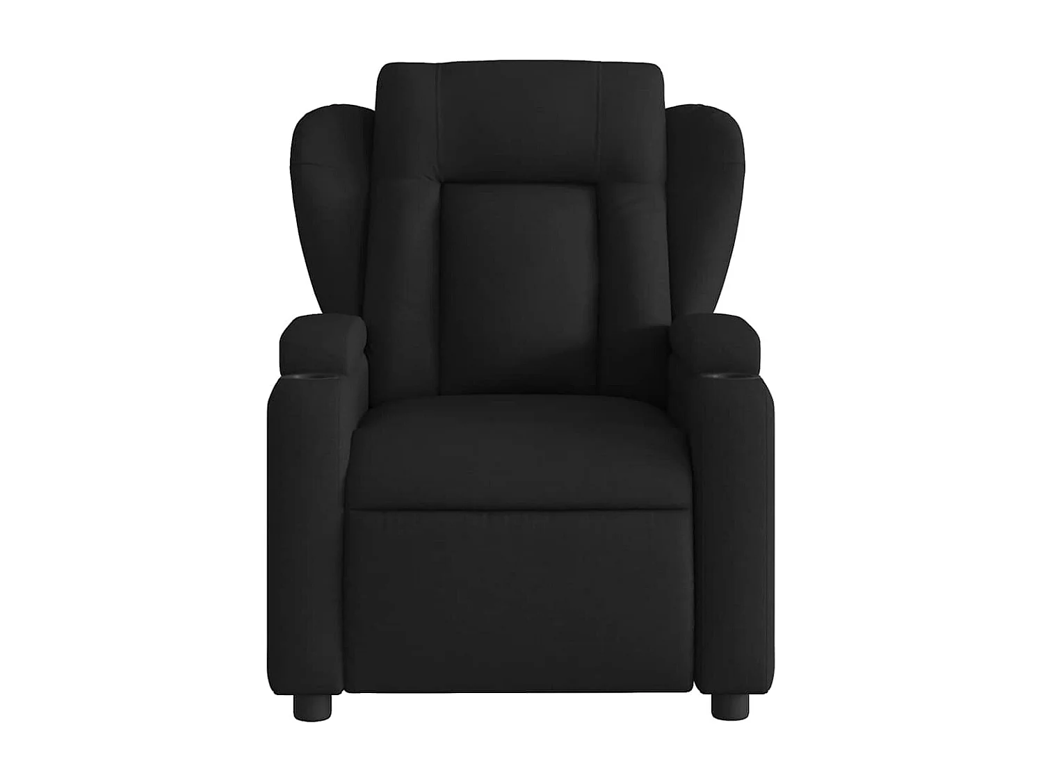 Sillón de relax | Sillón reclinable de masaje de tela negro SHL4632