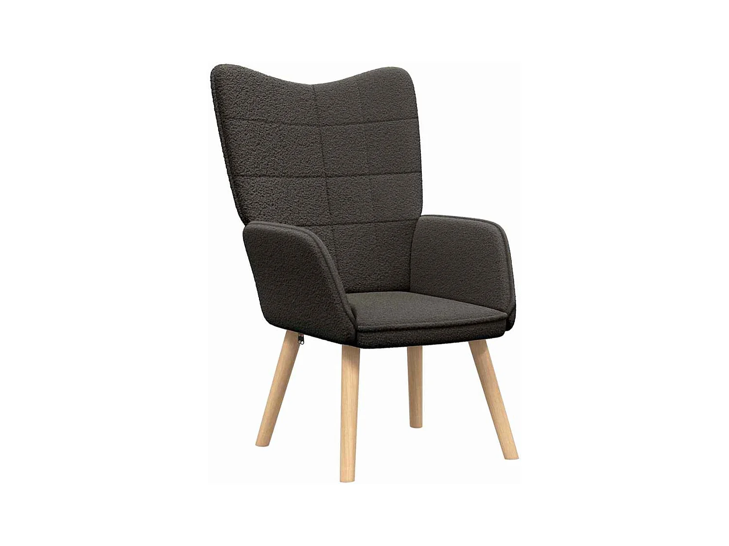 Sillón de relax | Silla Relax | Sillón de salón Gris oscuro 62x67x95.5 cm tela SHL9701