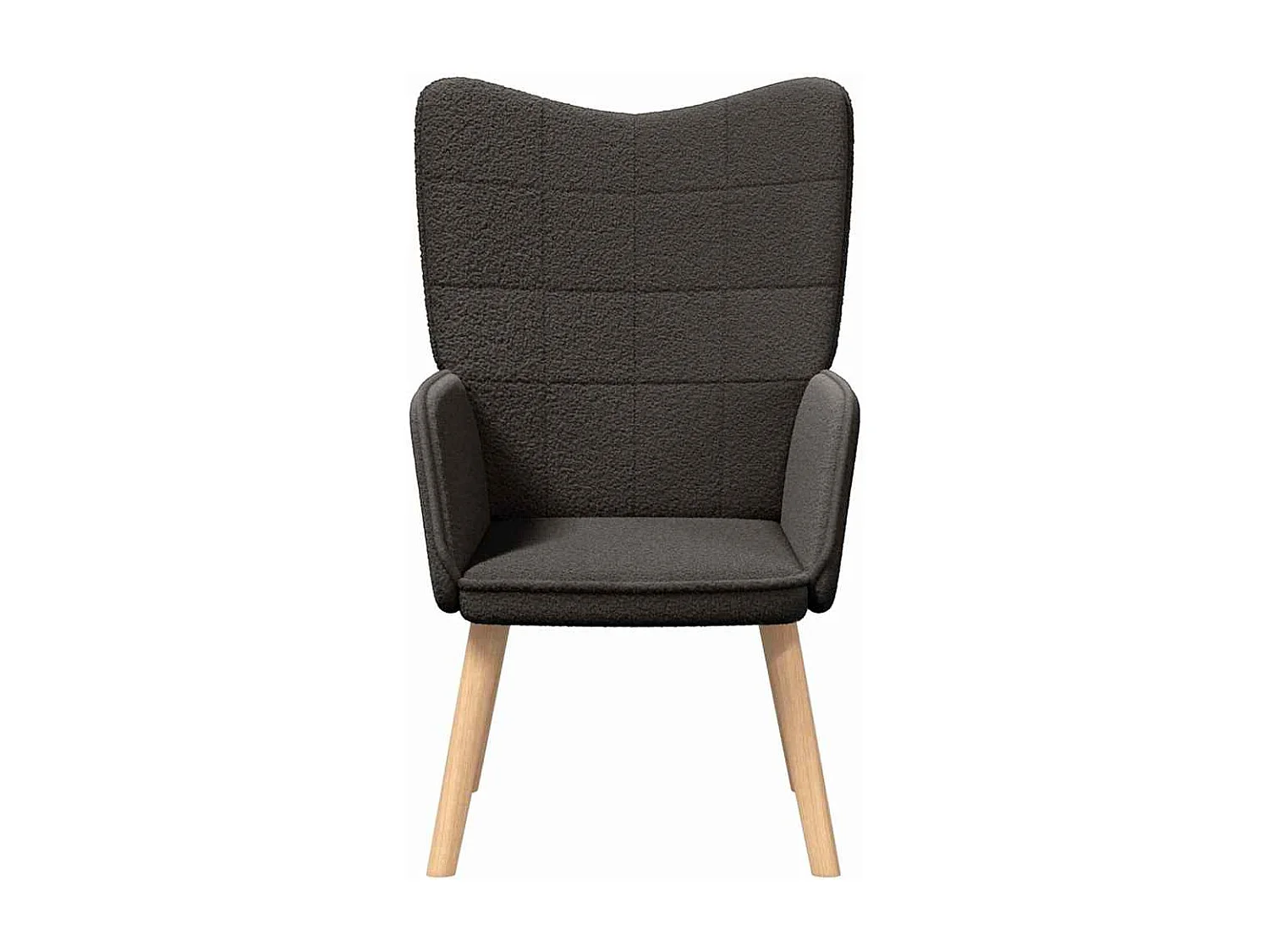 Fauteuil Salon-Chaise de relax Gris foncé 62x67x95.5 cm tissu SHL4170