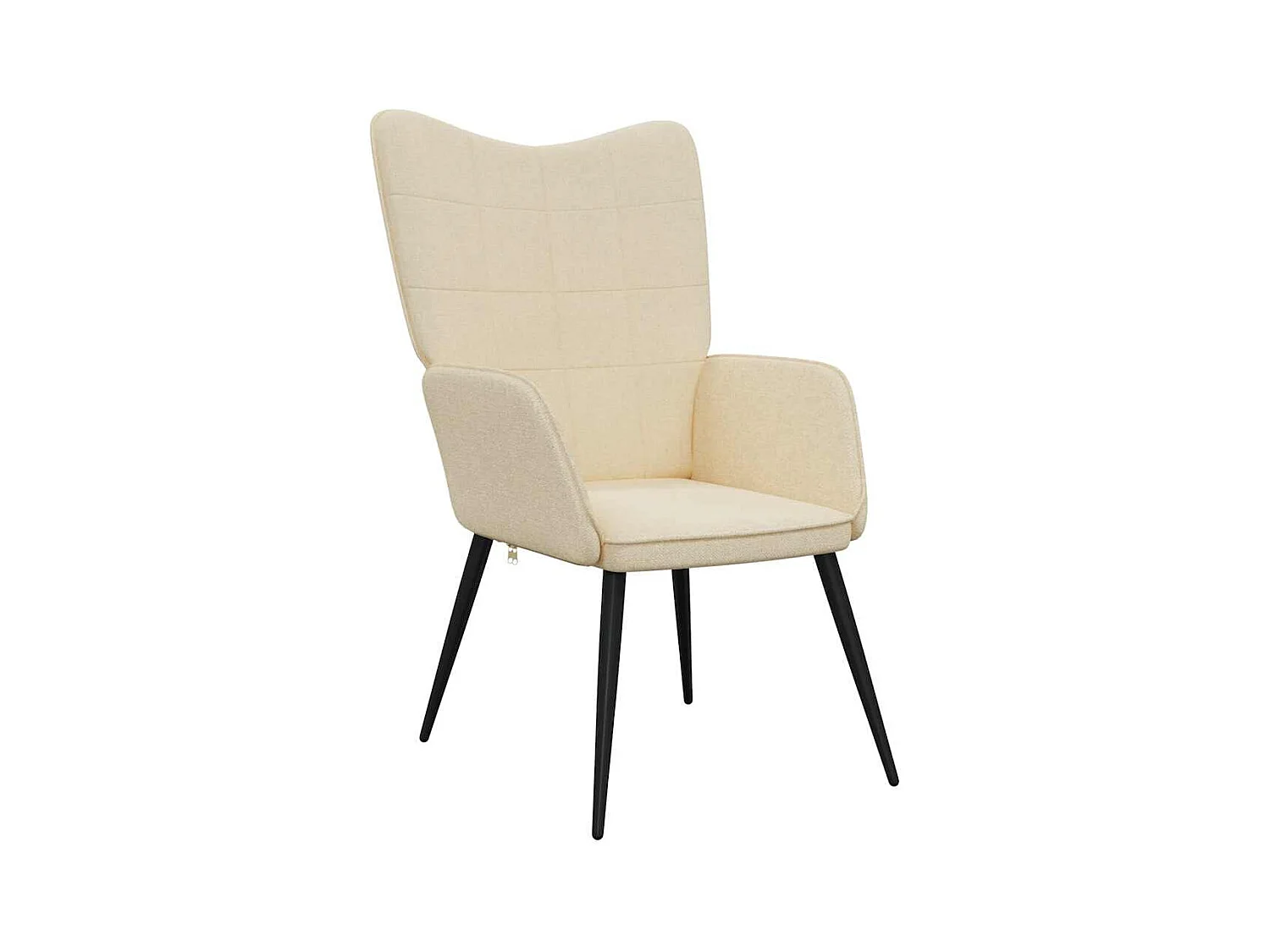 Fauteuil de relaxation-Chaise de bureau Crème Tissu SHL5159