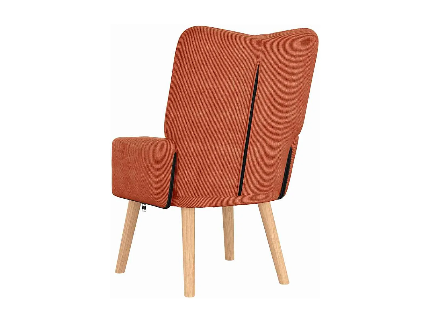 Fauteuil Salon-Chaise de relax Rouge orange 63x67x94 cm tissu SHL2040
