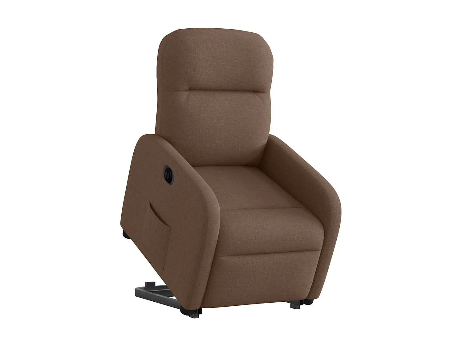 Relaxsessel mit Aufstehhilfe Elektrisch | Lounge Sessel indoor Braun Stoff SHL68986