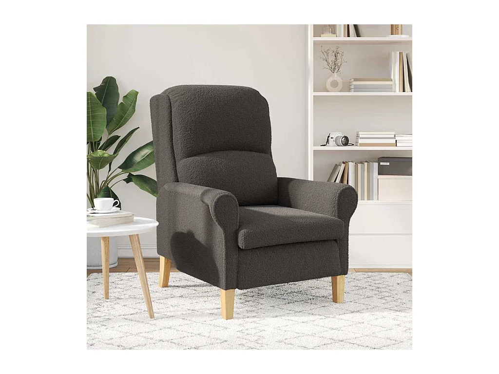 Sillón de salón | Silla de relax | Sillón Gris oscuro 76x94x102 cm SHL2354