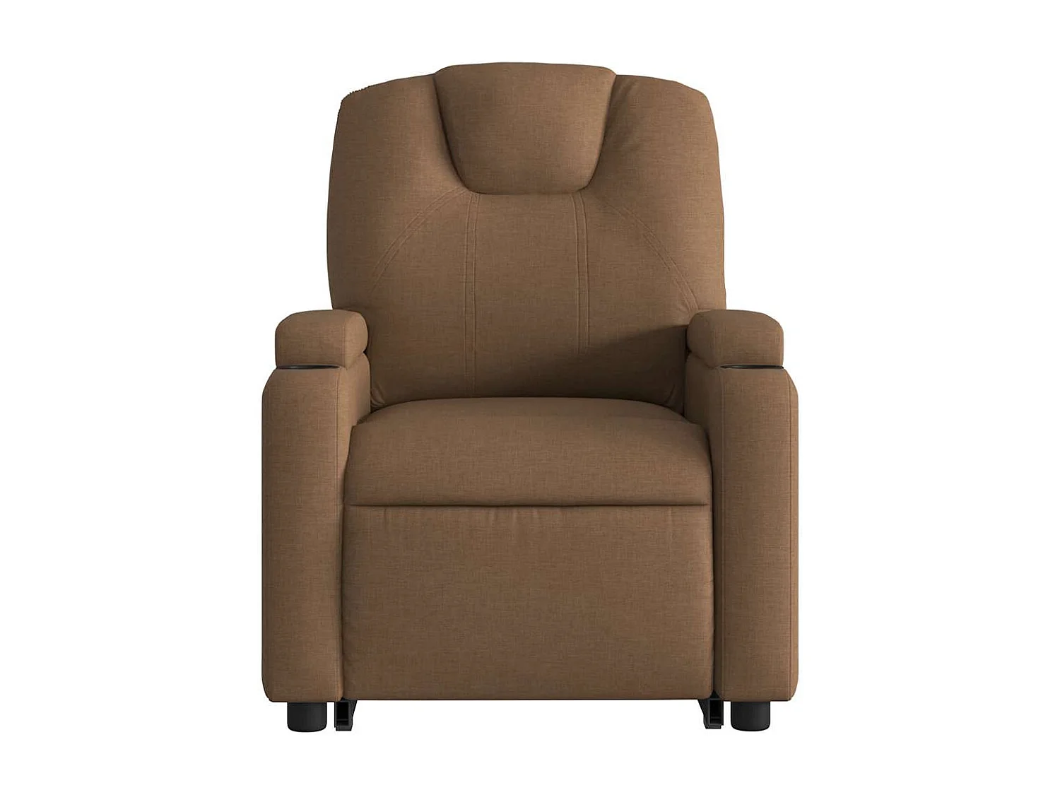 Fauteuil inclinable électrique-Chaise de relax-Fauteuil salon marron tissu SHL1397