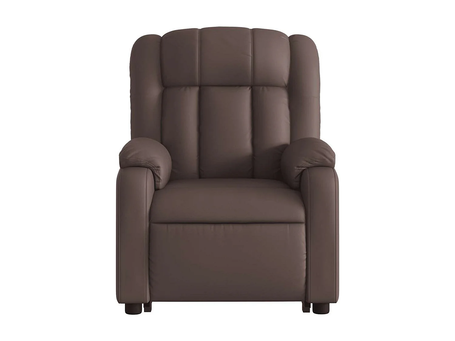Fauteuil inclinable-Chaise de relax-Fauteuil salon marron similicuir SHL1302