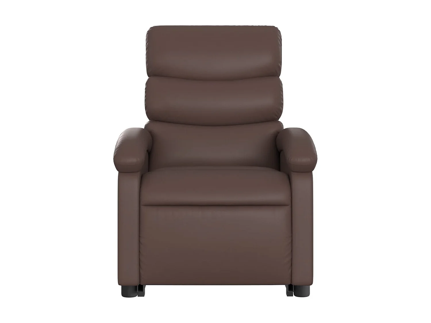 Fauteuil inclinable-Chaise de relax-Fauteuil salon marron similicuir SHL3364