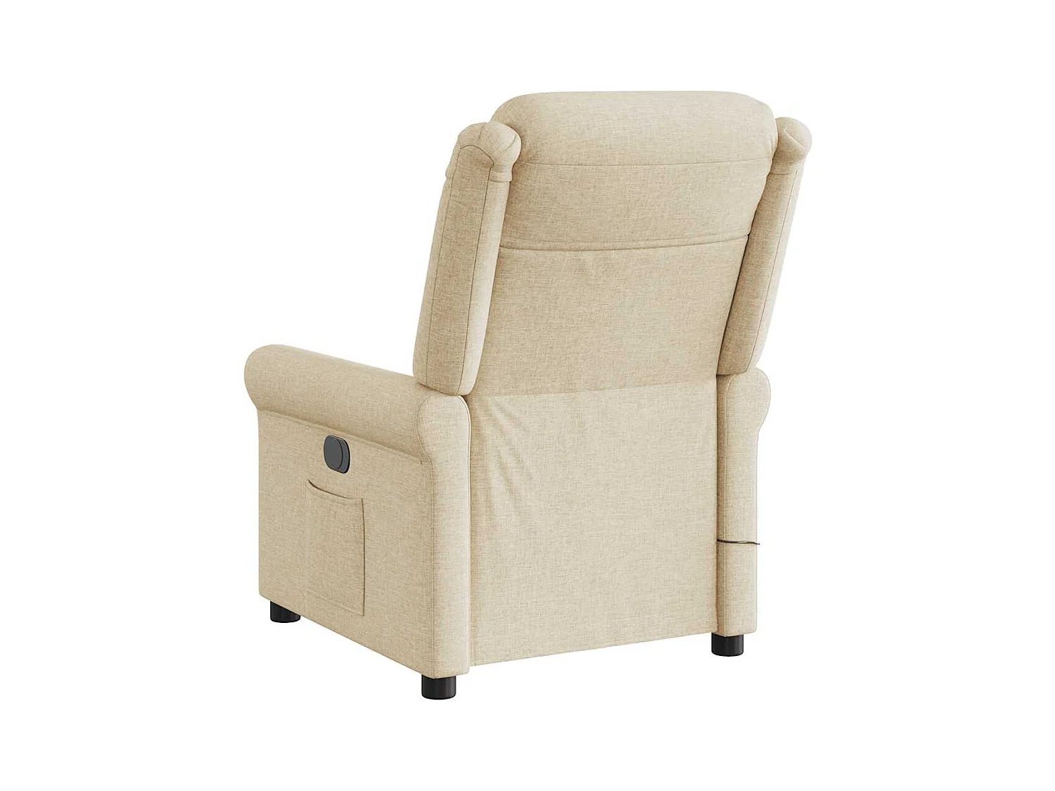 Sillón de relax | Sillón reclinable de masaje eléctrico tela color crema SHL5533