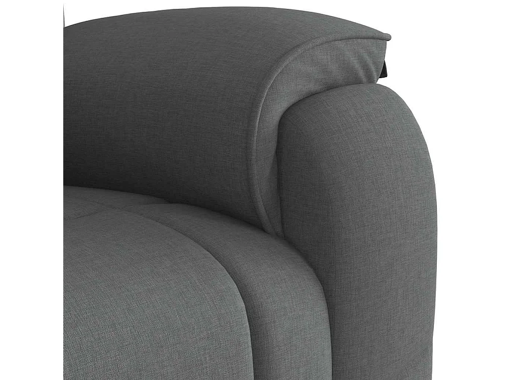Fauteuil inclinable-Chaise de relax-Fauteuil TV Gris foncé Tissu SHL3663