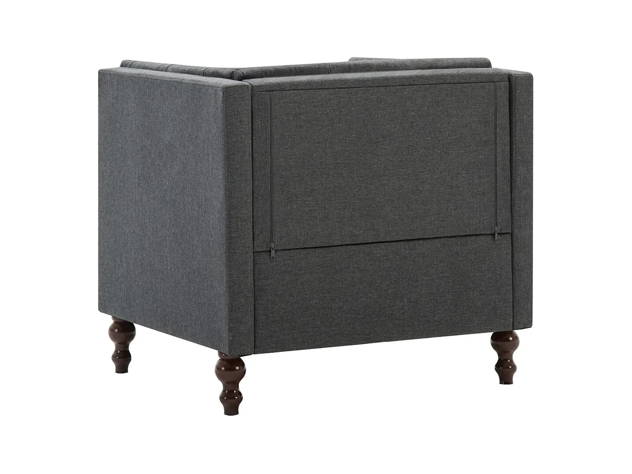 Sillón de salón | Silla de relax | Sillón de tela gris oscuro SHL6787