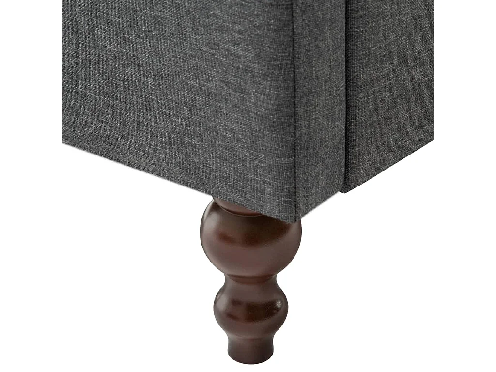 Fauteuil salon-Chaise d'appoint-Fauteuil gris foncé tissu SHL5367