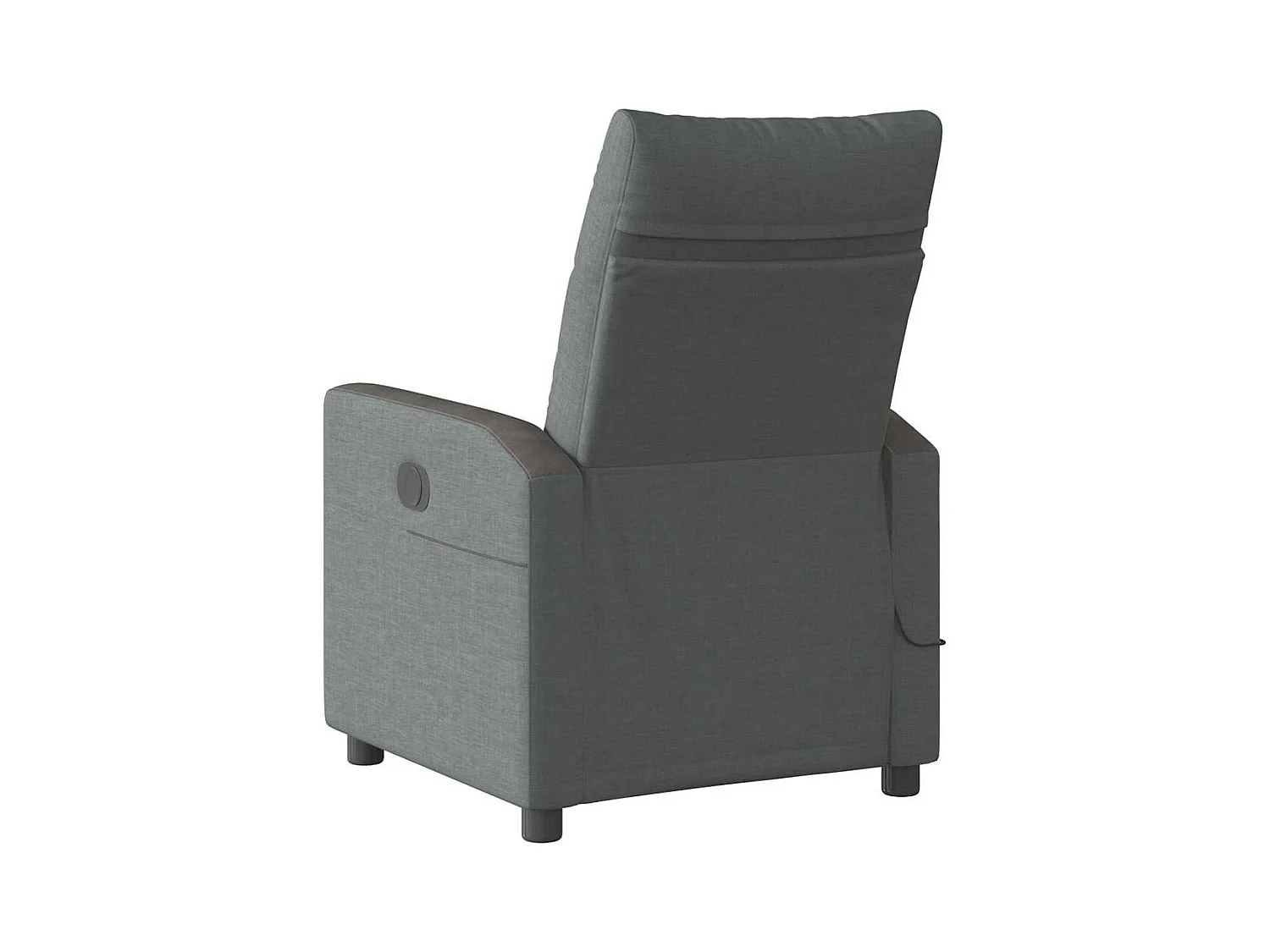 Sillón de relax | Sillón reclinable de masaje de tela gris oscuro SHL5270