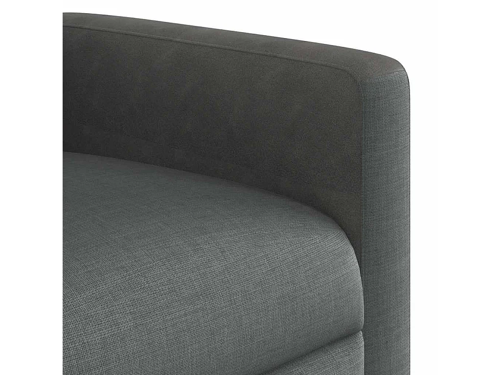 Sillón de relax | Sillón reclinable de masaje de tela gris oscuro SHL5270