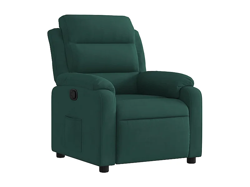 Sillón de relax | Silla | Sillón reclinable de terciopelo verde oscuro SHL5072