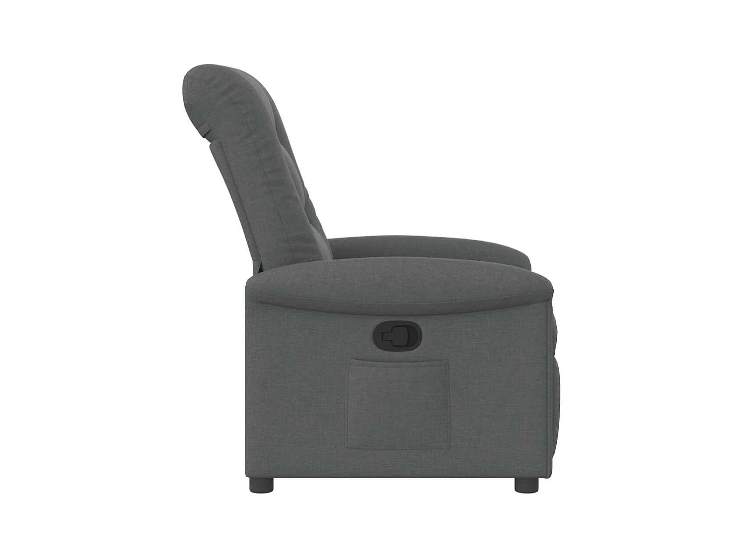 Sillón de relax | Sillón reclinable de tela gris oscuro SHL9395