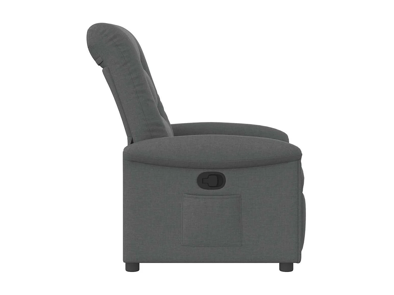Fauteuil inclinable-Chaise de relax-Fauteuil TV Gris foncé Tissu SHL5044