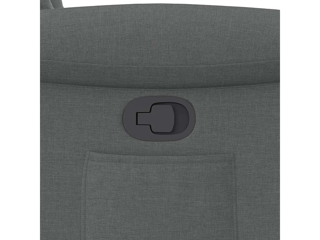 Fauteuil inclinable-Chaise de relax-Fauteuil TV Gris foncé Tissu SHL5044