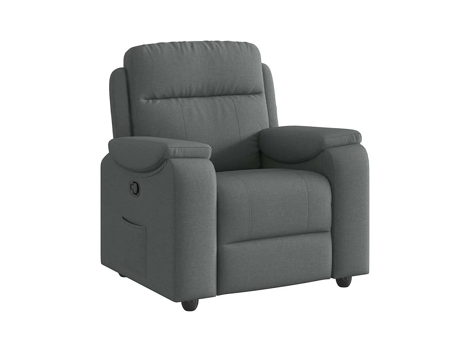 Poltrona Reclinável | Poltrona Confortável Relax tecido cinzento-escuro SHL441082