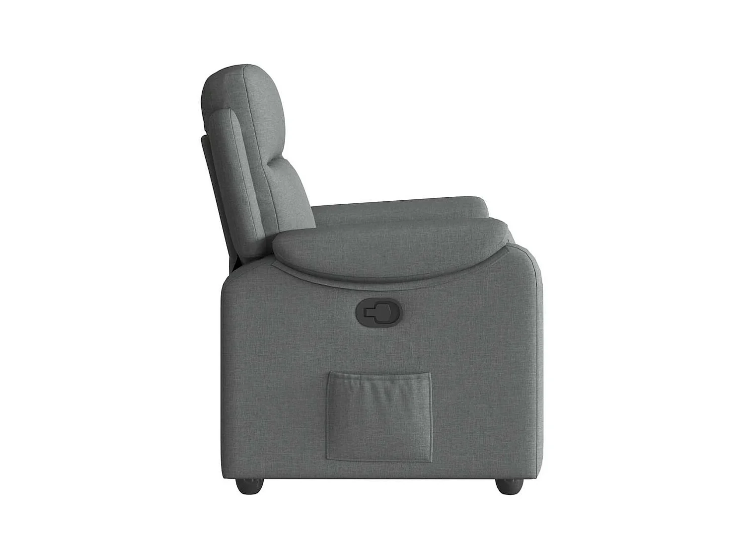 Poltrona Reclinável | Poltrona Confortável Relax tecido cinzento-escuro SHL441082