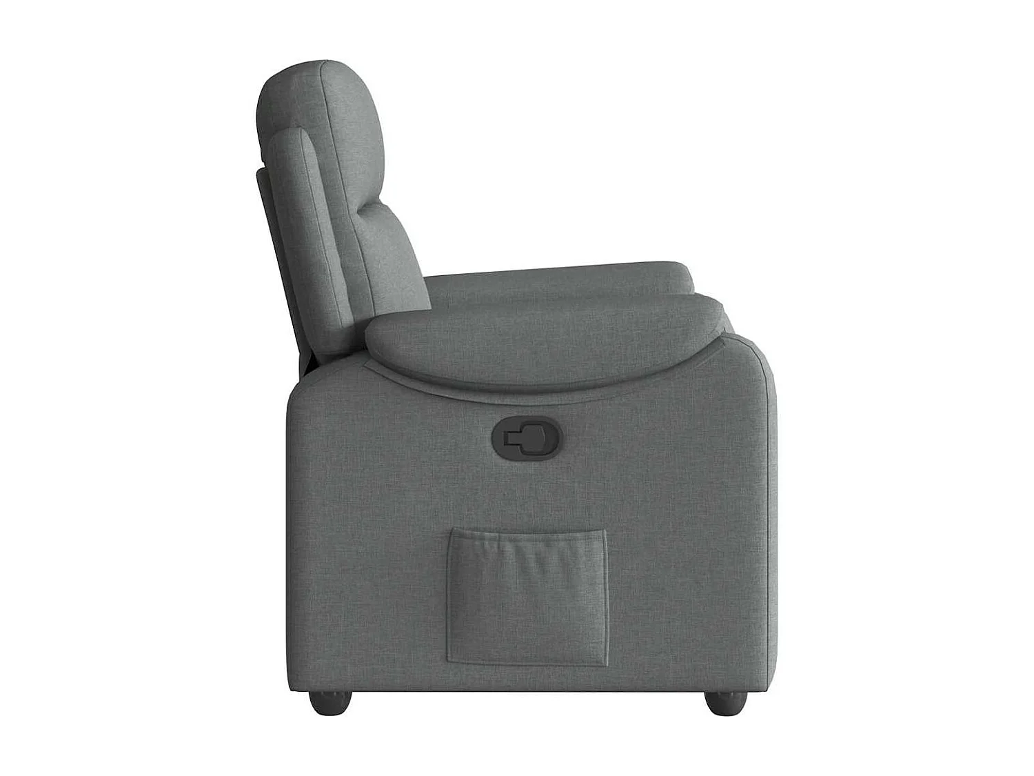 Fauteuil inclinable-Chaise de relax-Fauteuil TV Gris foncé Tissu SHL2895
