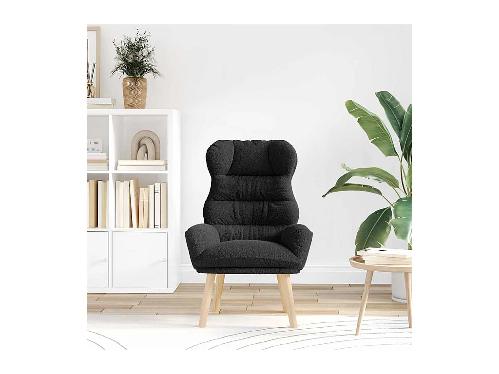 Sillón de relax | Silla Relax | Sillón de salón Negro 69x74x93 cm tela SHL6776