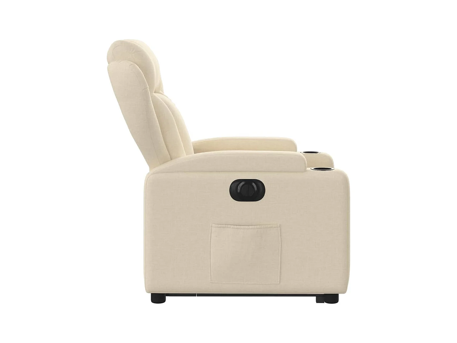 Silla de relax | Sillón eléctrico reclinable elevable de tela color crema SHL5885